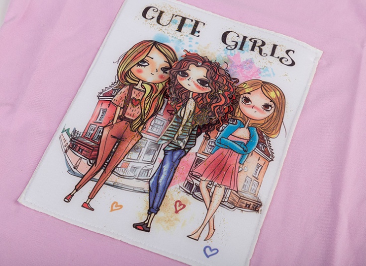 تیشرت بچگانه طرح‌دار Violet