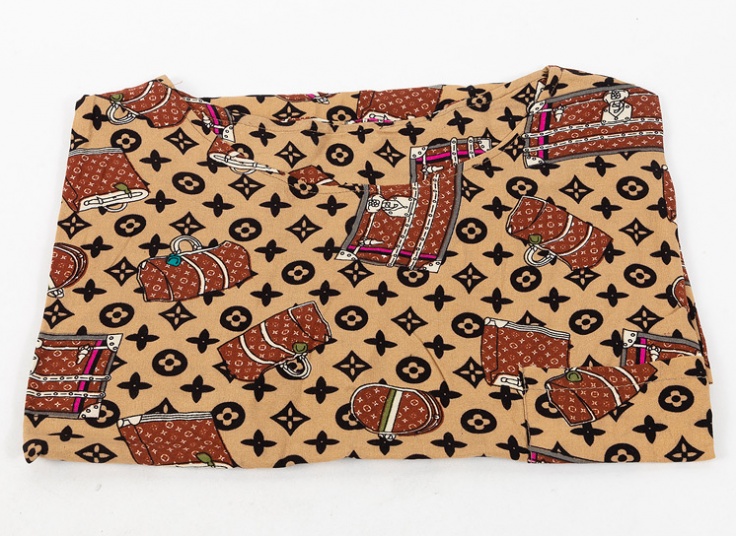 بلوز نخی سایز بزرگ جیب دار