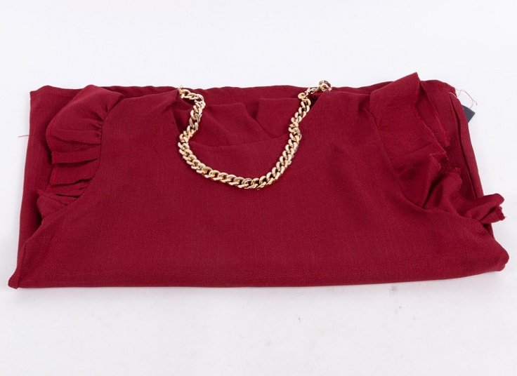 تاپ آستین چین دار