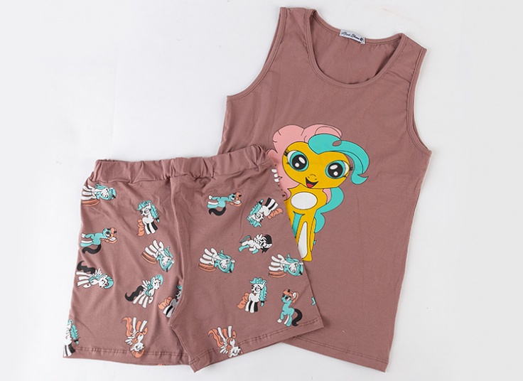 ست تاپ و شلوارک Unicorn