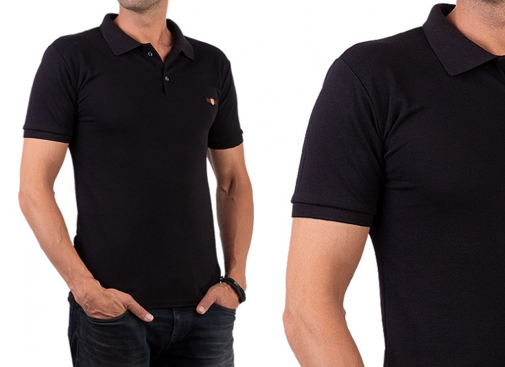 پولوشرت مشکی مردانه Fashion