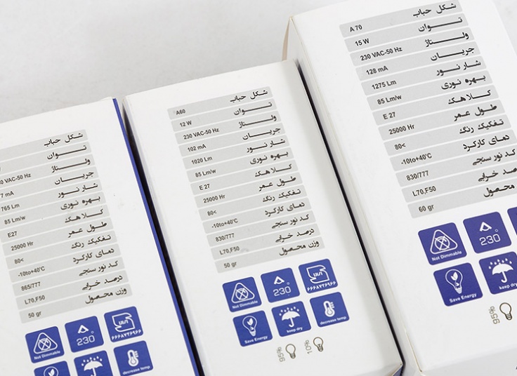 انواع لامپ LED نورآوران