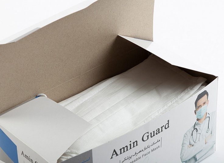 ماسک یکبار مصرف سه لایه