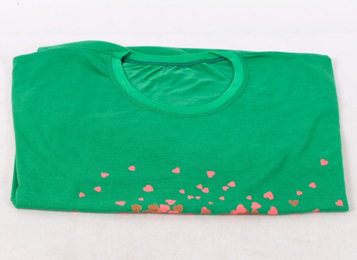 تیشرت زنانه ویسکوز طرح قلب