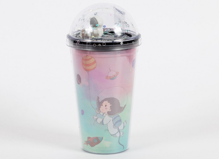 لیوان اسموتی چراغ دار گلکسی