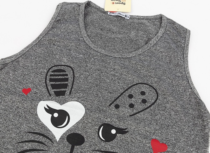 تاپ و شلوارک طرح گربه