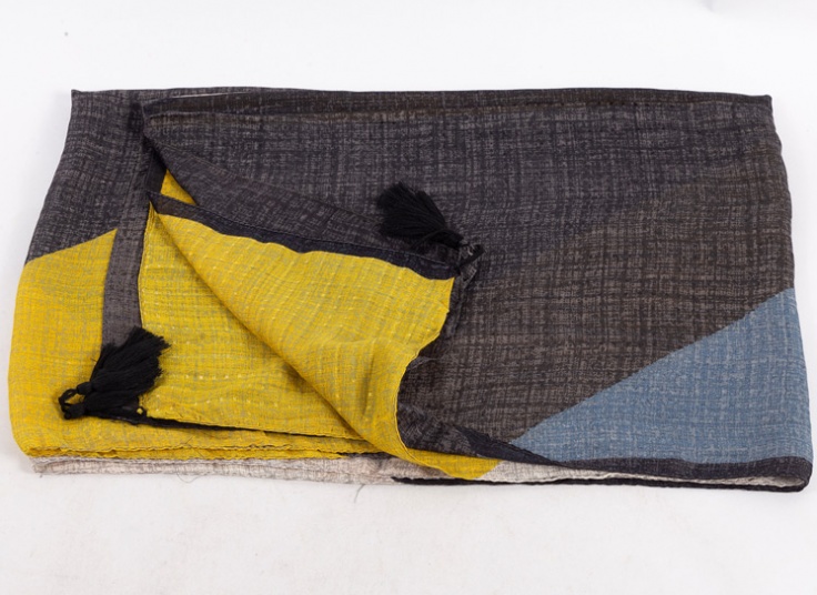 شال نخی چند رنگ تابستانی