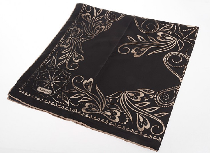 روسری ساتن دست دوز ASGOLDAS