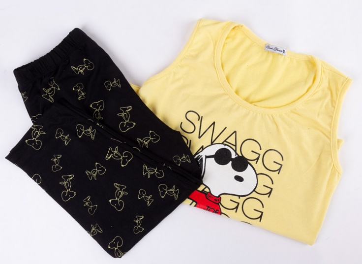 ست تاپ و شلوارک Snoopy