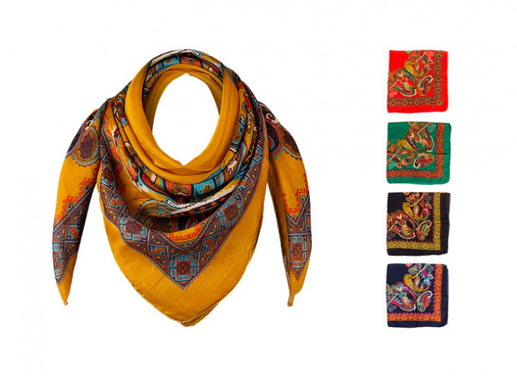 روسری نخی طرح اسلیمی