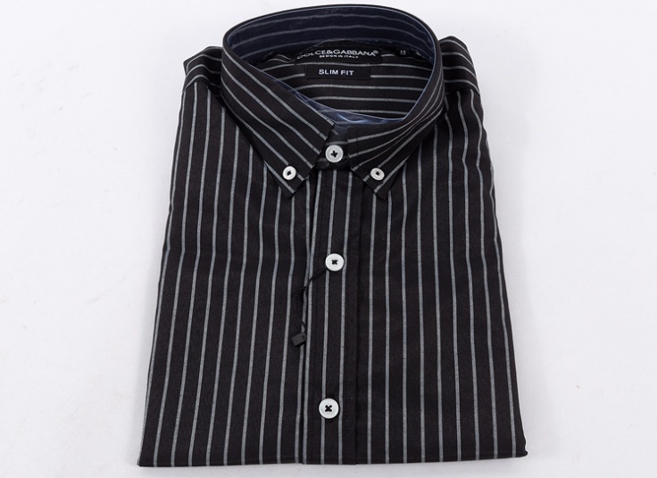 پیراهن مردانه راه راه طرح D&G