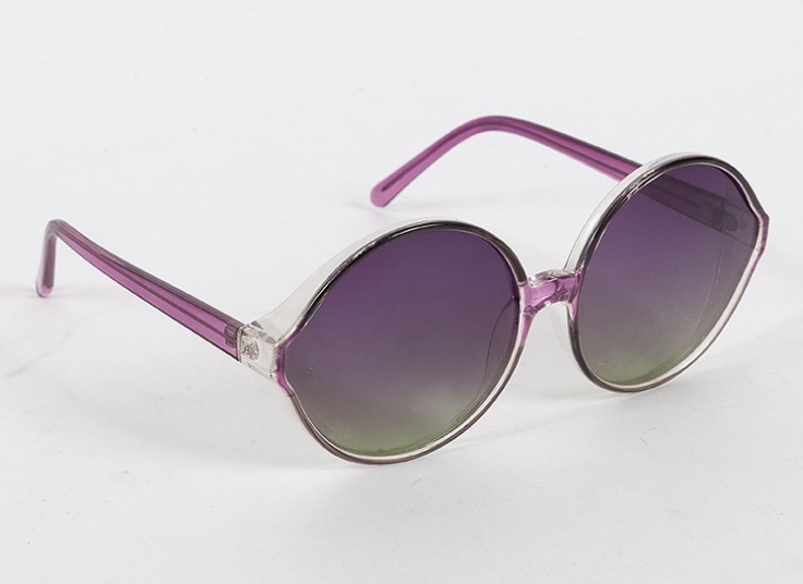 عینک آفتابی فریم گرد بزرگ