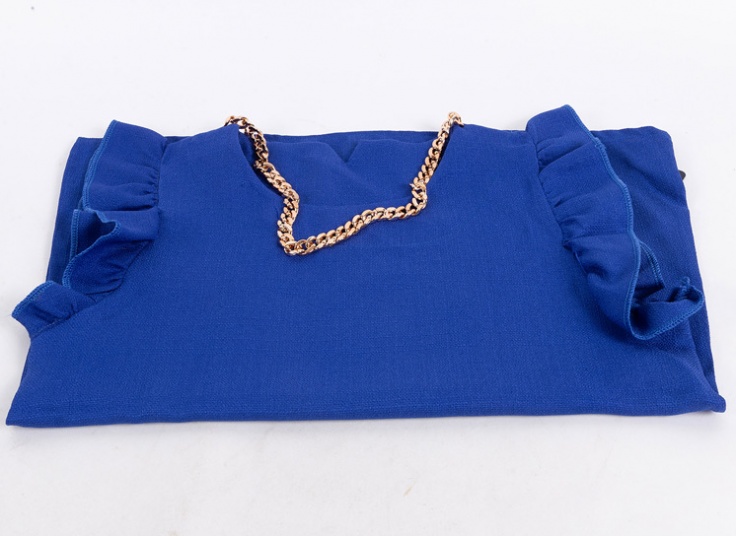 تاپ آستین چین دار