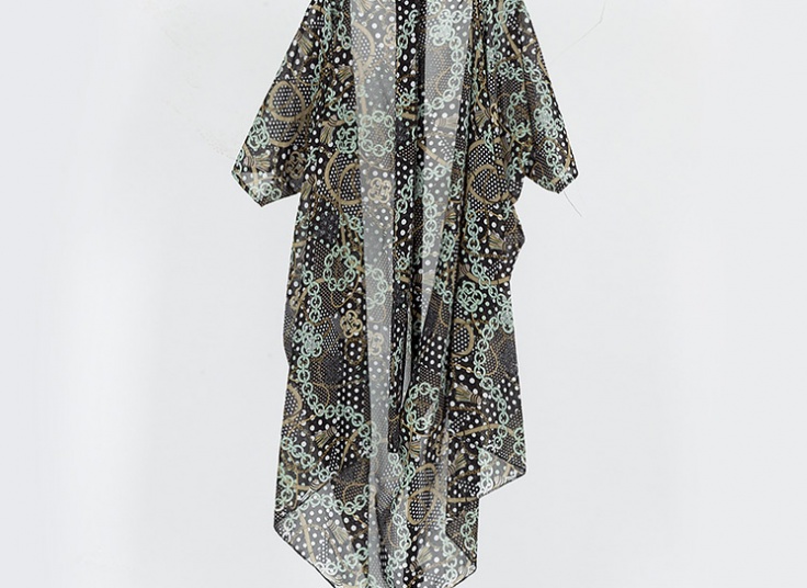 مانتو حریر جلو باز