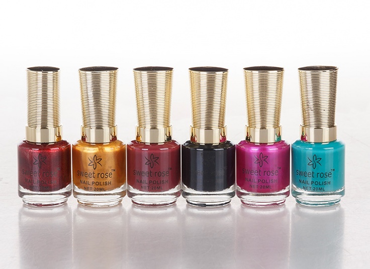 پکیج شش عددی لاک ناخن Sweet Rose