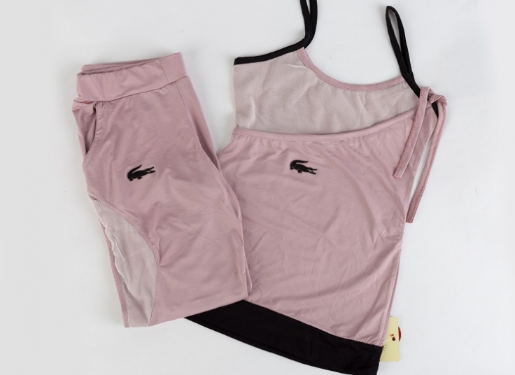 ست تاپ و شلوارک Lacoste