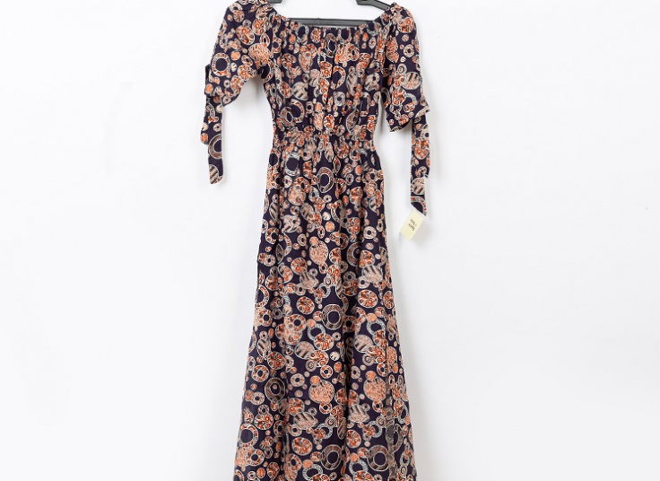 پیراهن ساحلی یقه قایقی