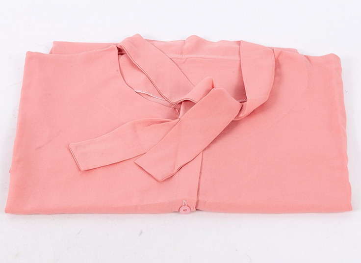 بلوز حریر یقه کراواتی کد 11456