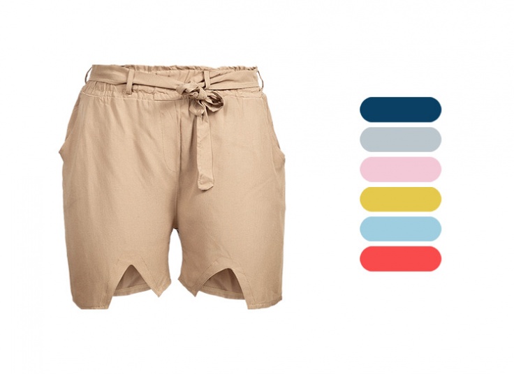 شلوارک زنانه کمردار