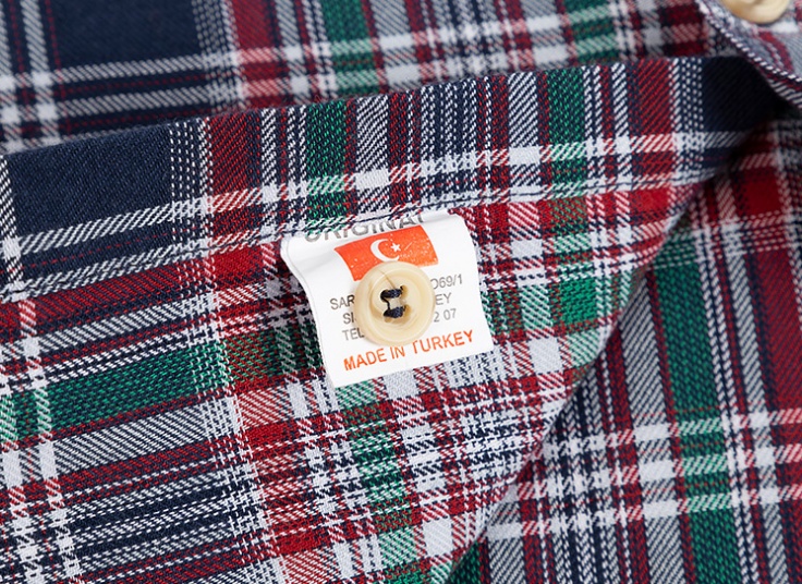 پیراهن چهارخانه مردانه Tiger