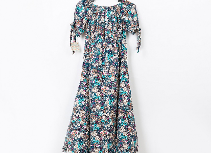 پیراهن ساحلی یقه قایقی