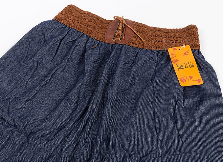 دامن شلواری طرح جین