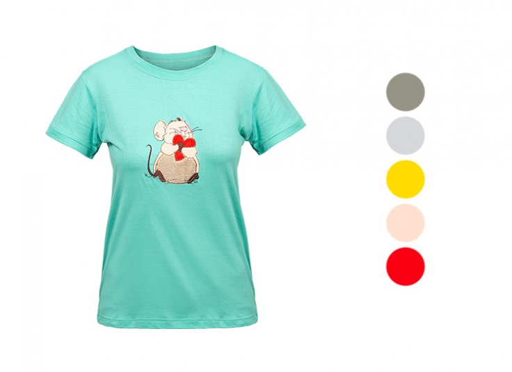 تیشرت زنانه تکه دوزی Mouse