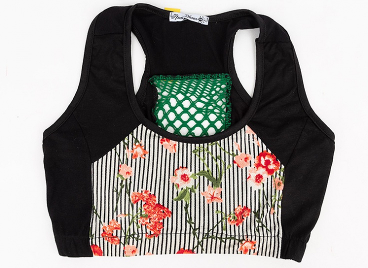 نیم تنه گل دار زنانه