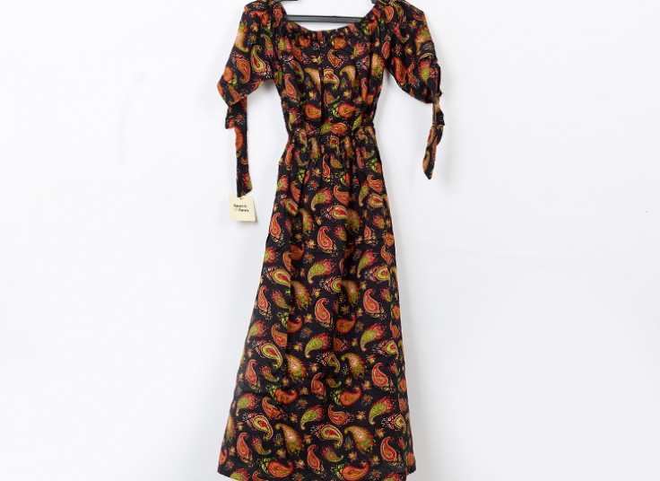 پیراهن ساحلی یقه قایقی