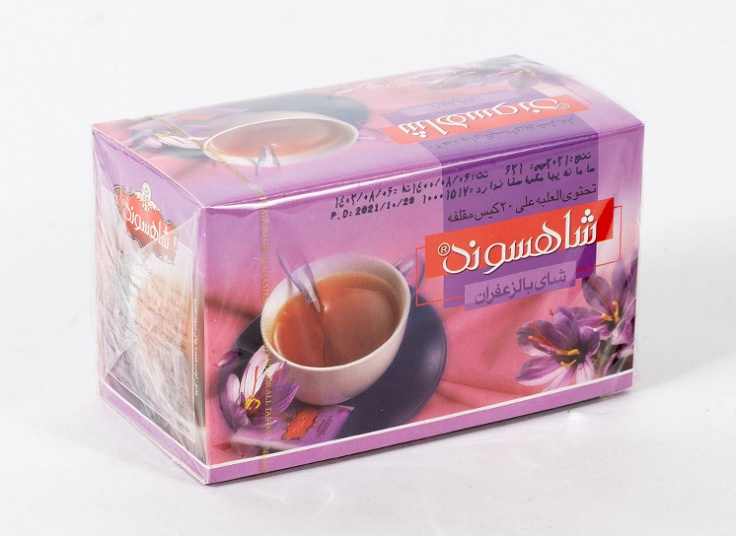 چای کیسه ای زعفرانی شاهسوند