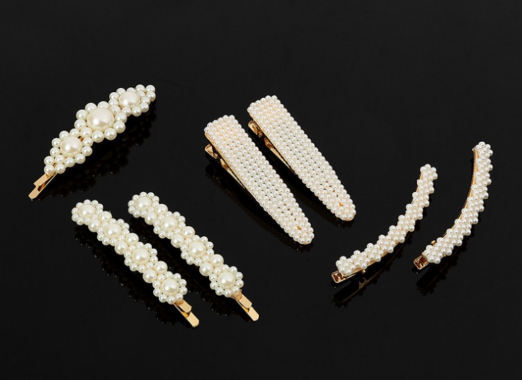 گیره مو و دستبند مرواریدی