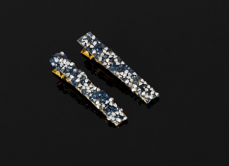 بسته دو عددی گیره مو کریستالی