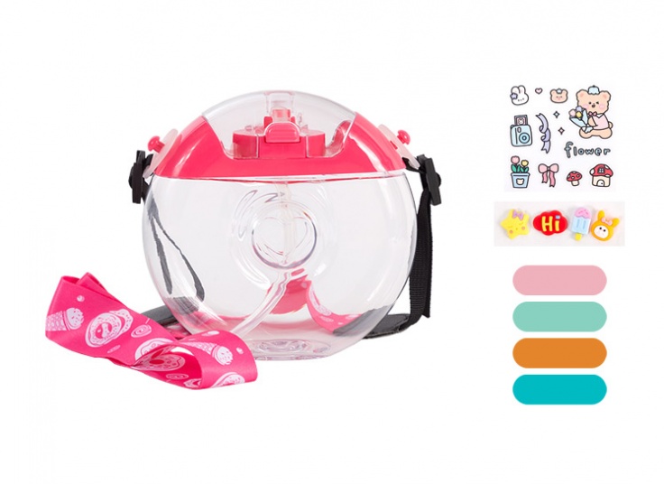 قمقمه کودک مدل نی دار طرح دونات