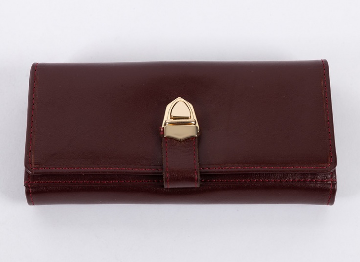 کیف پول زنانه چرم قفل ناخنی