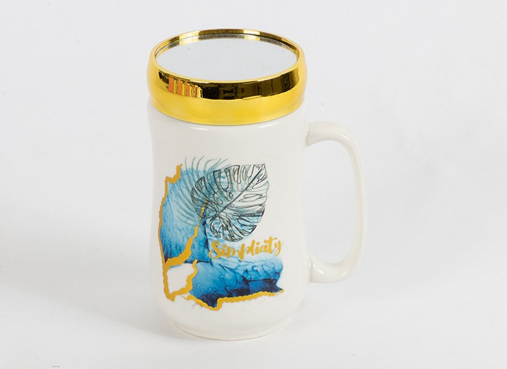 ماگ درب دار آینه ای