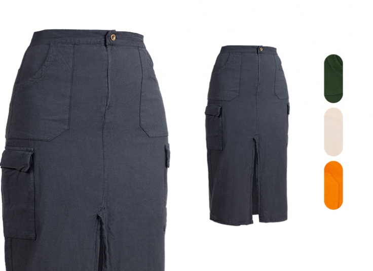 دامن زنانه جیب دار