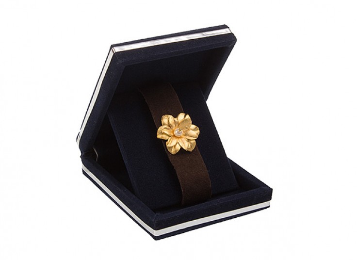 دستبند گل طلا