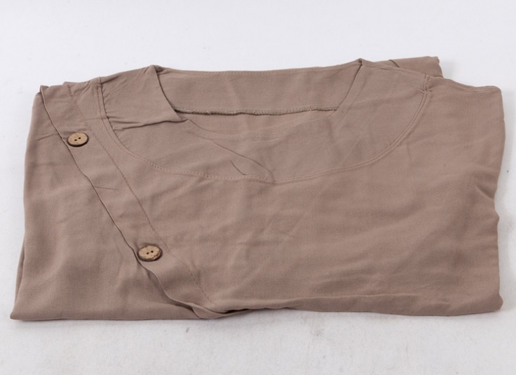 تونیک زنانه نخی قاپک دار