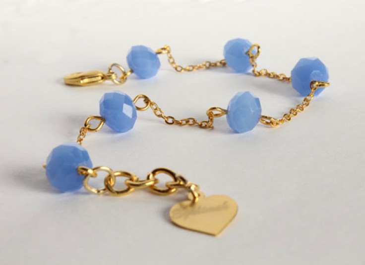 ست کریستال با زنجیر آب طلا eghlimeh