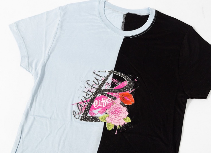 تیشرت زنانه طرح گل