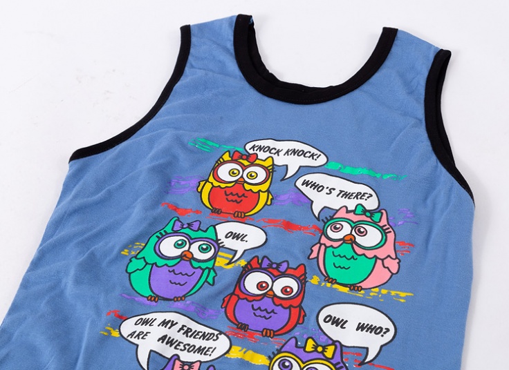 ست تاپ و شلوار طرح جغد