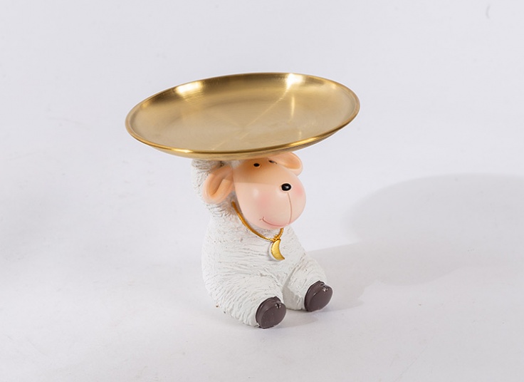 مجسمه گوسفند سینی دار