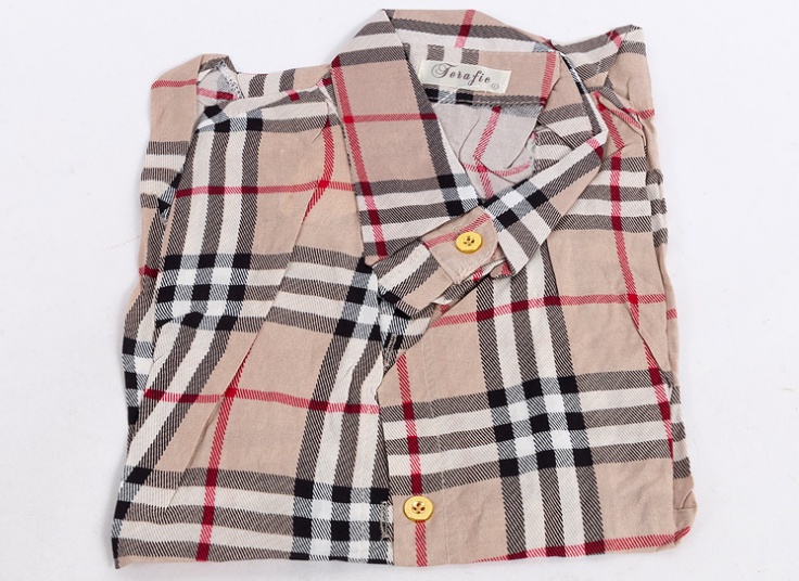 شومیز گره‌ای چهارخانه