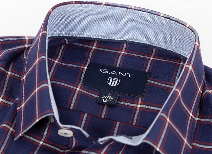 پیراهن مردانه چهارخانه GANT