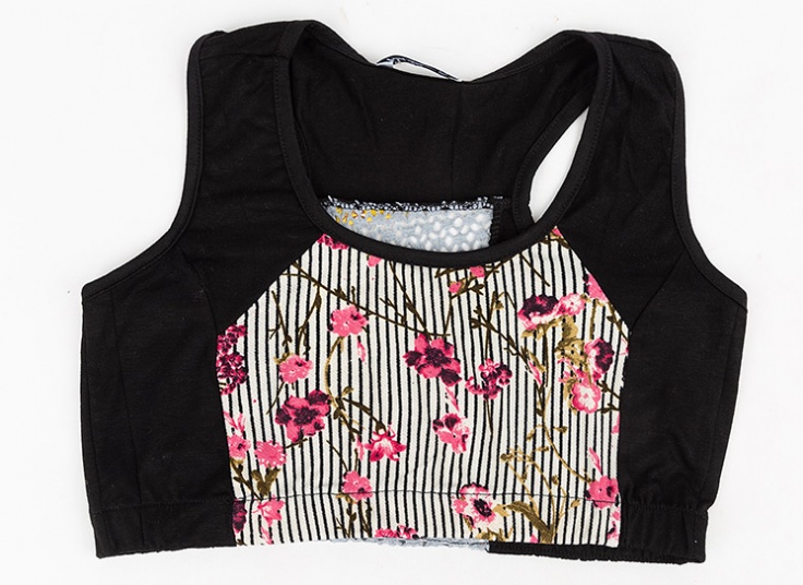 نیم تنه گل دار زنانه