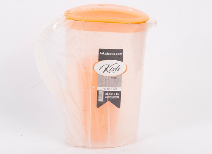 پارچ و لیوان Tak plastic مدل Kish