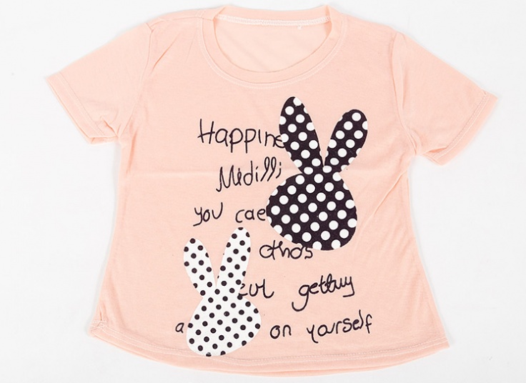 تیشرت دخترانه طرح خرگوش