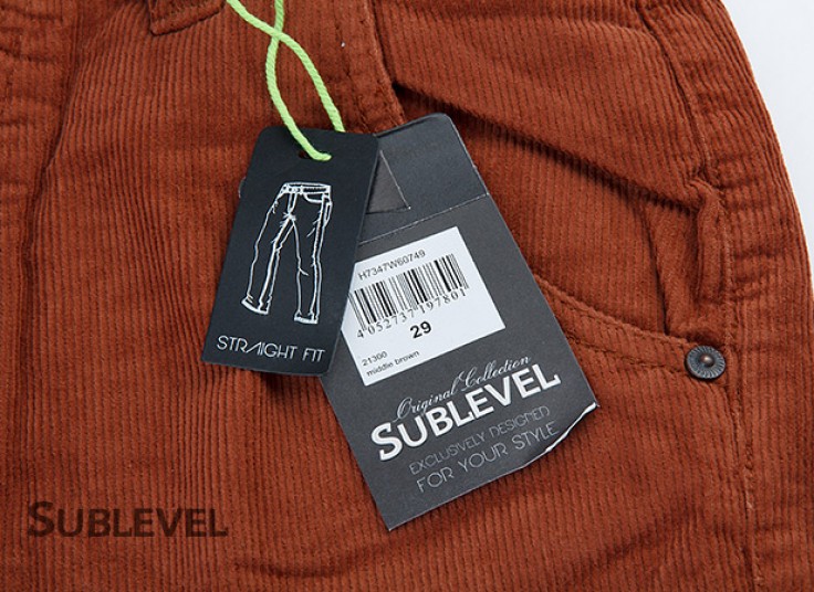 شلوار مردانه مخمل کبریتی SUBLEVEL