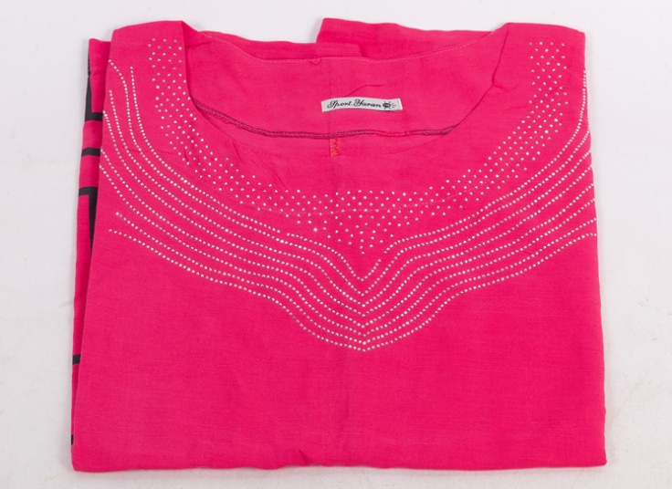 تیشرت نگین دار سایز بزرگ زنانه