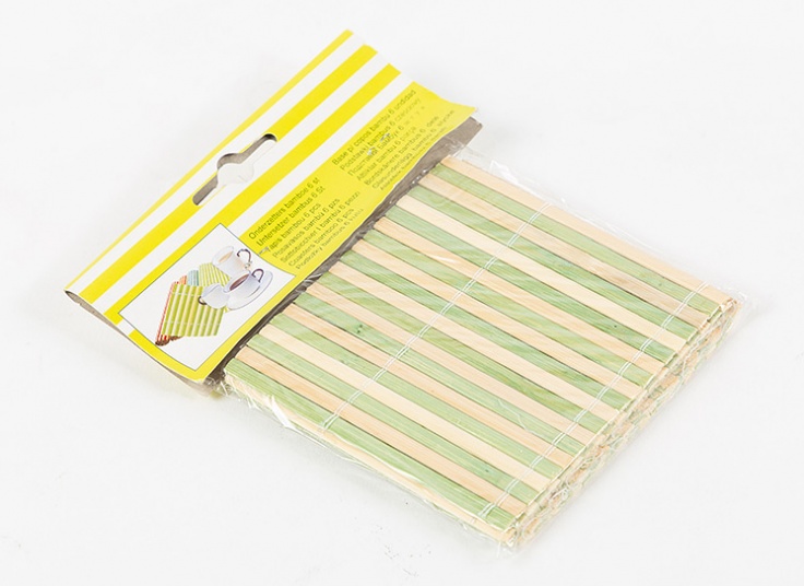 زیر لیوانی بامبو 6 عددی